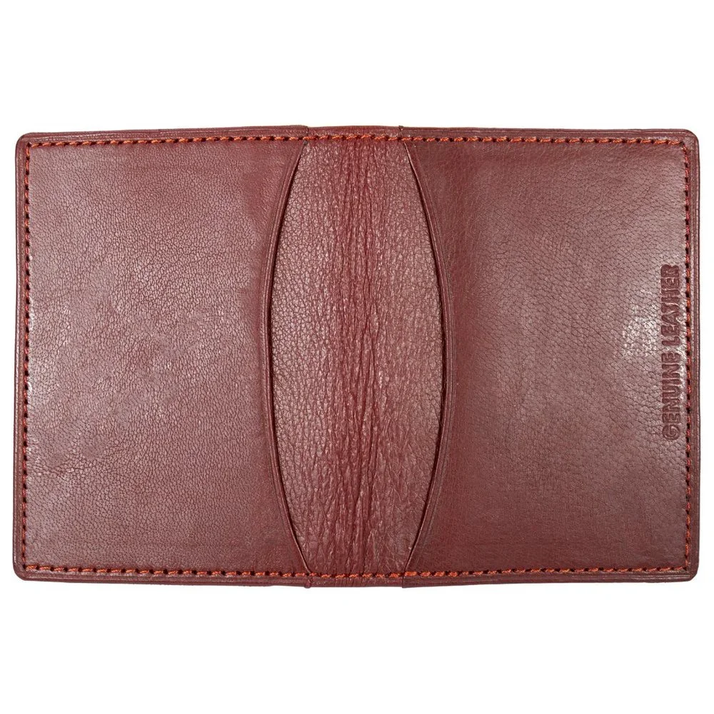 Mens Leather Credit Card Case, Slim ID Holder, Business Card Organizer